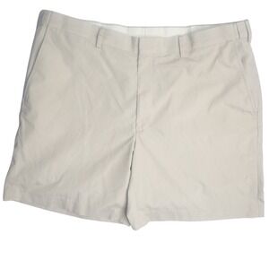 Orvis Golf Shorts Men's 42 Tan Flat Front‎ Adjustable Waist Casual Outdoor